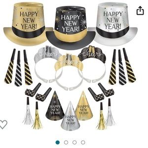 Party City New Year’s Eve Wearables and Noisemakers for 100 Guests, Party
